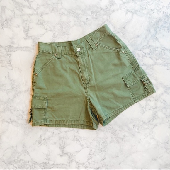 SURPLUS VINTAGE CARGO SHORTS MENS ARMY STYLE COMBAT WASHED COTTON BEIGE